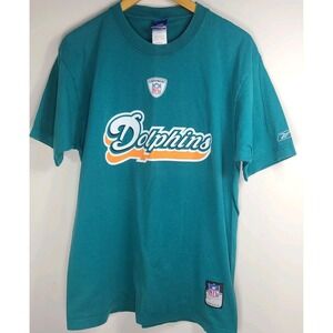 Miami Dolphins NFL T-Shirt – Men's Medium – Team Apparel Reebok – 100% Cotton –